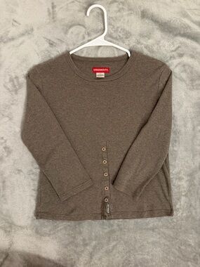 UnionBay Cozy Brown Long Sleeve Top